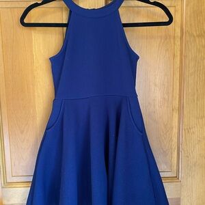 Justice Navy Blue Casual Kids Dress